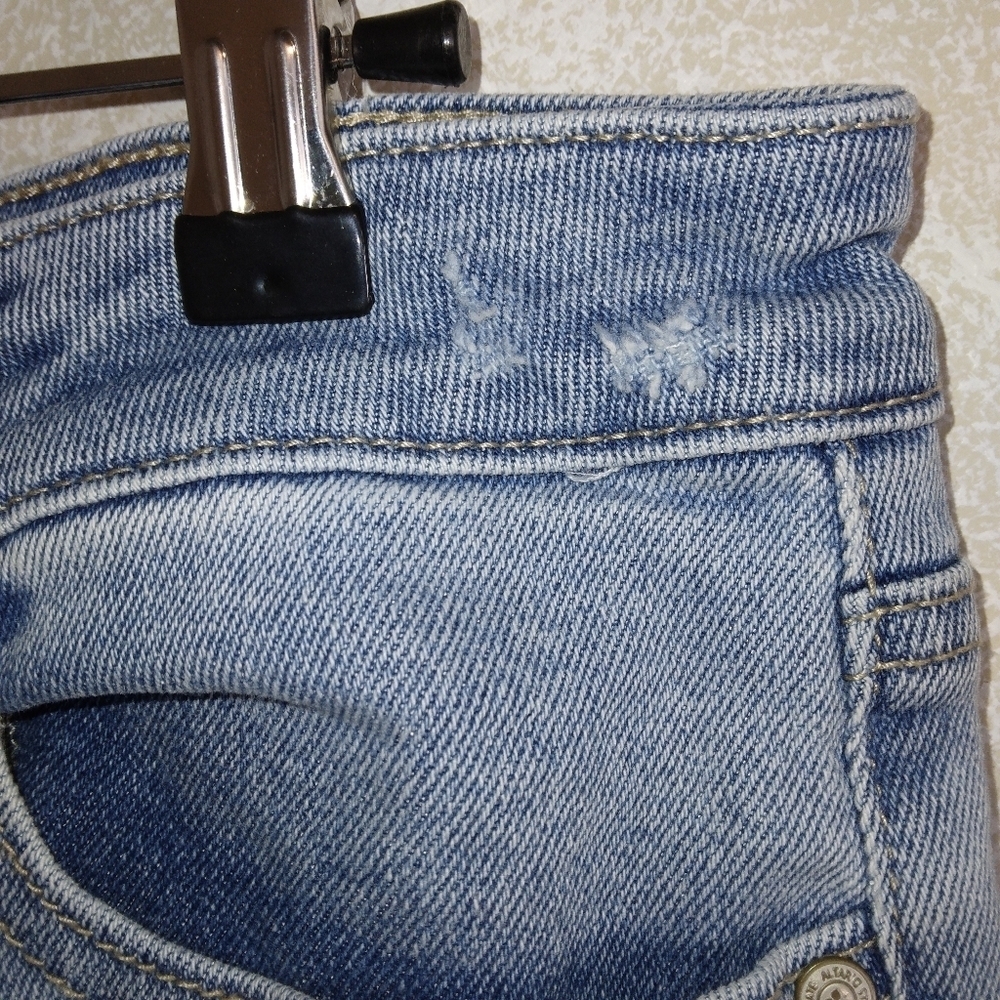 Altar’d State Distressed Straight Leg Raw Hem jeans size 27 - Picture 6 of 11